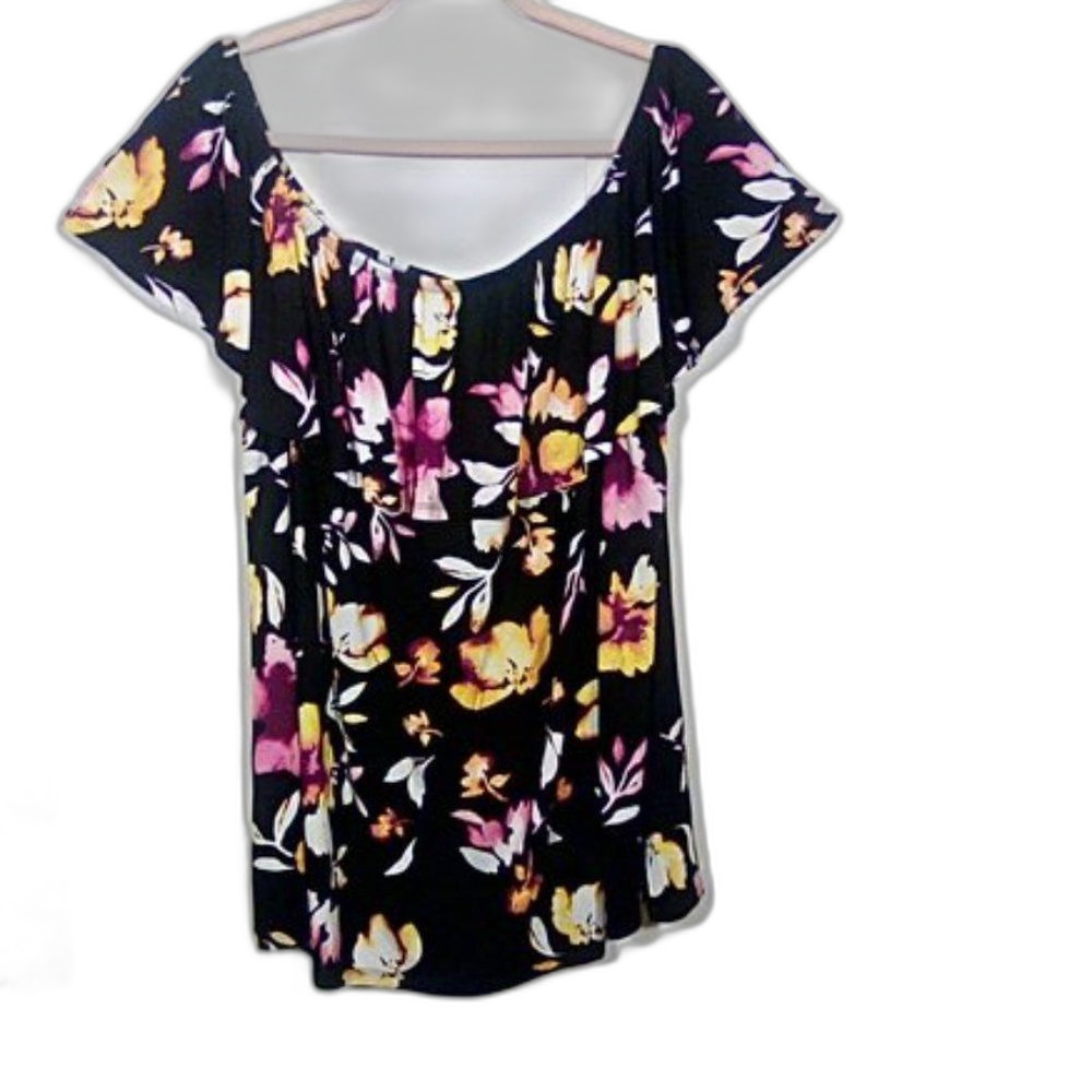 NWT Lane Bryant 4 Ways to Wear Floral Top 26/28